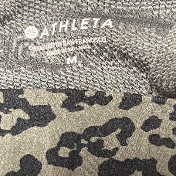 NWOT ATHLETA Warrior Longline Sports Bra Cheetah Print Sz M Host Pick - Picture 7 of 7